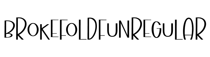 BrokefoldFunRegular  免费字体下载