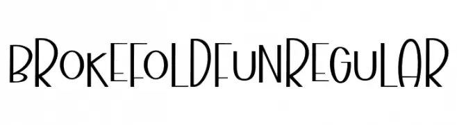BrokefoldFunRegular  تنزيل الخطوط