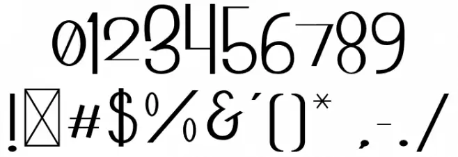 BrokefoldFunRegular Font OTHER CHARS