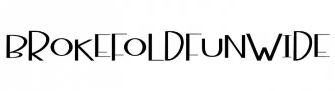 BrokefoldFunWide  تنزيل الخطوط