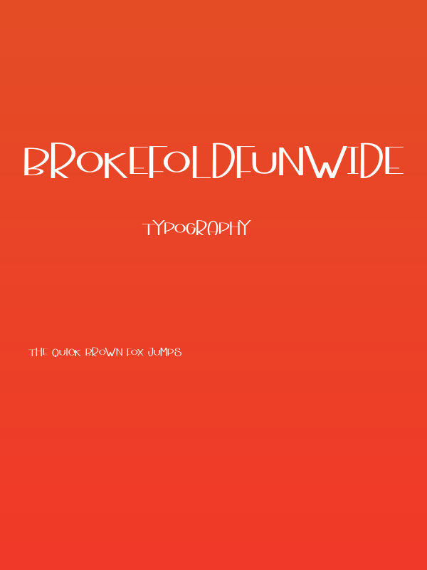 BrokefoldFunWide Poster