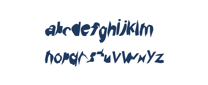 Broken Black Condensed Oblique Lowercase