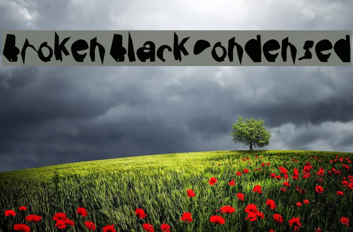Broken Black Condensed Example 1