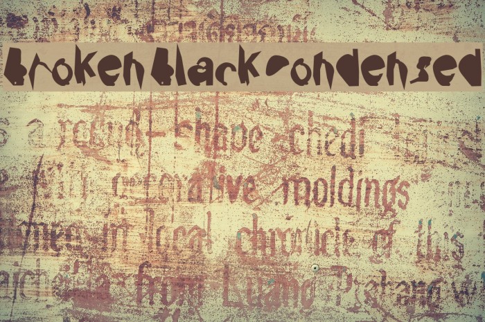 Broken Black Condensed Example 2