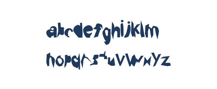 Broken Black Condensed Lowercase