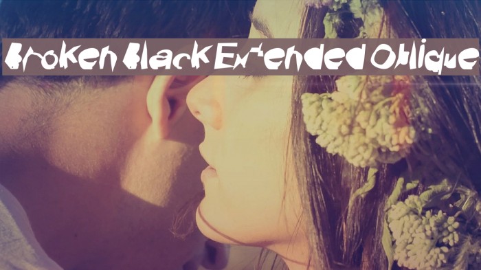 Broken Black Extended Oblique Example 1