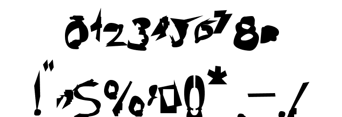 Broken Black Extended Font OTHER CHARS