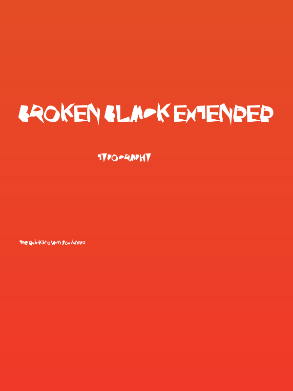 Broken Black Extended Poster