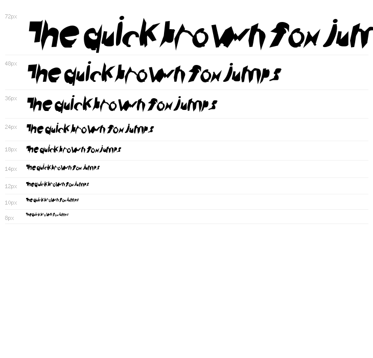 Broken Black Oblique Waterfall