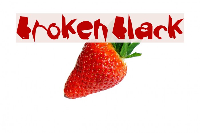 Broken Black Font examples
