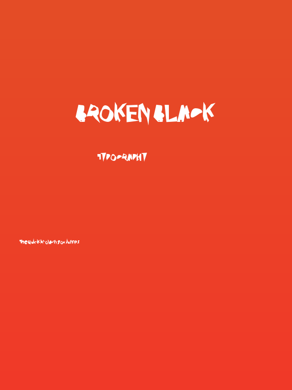 Broken Black Poster