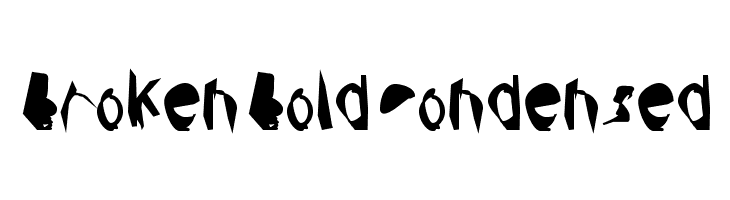 Broken Bold Condensed  免费字体下载