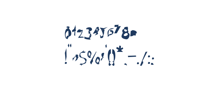 Broken Bold Condensed Other Characters