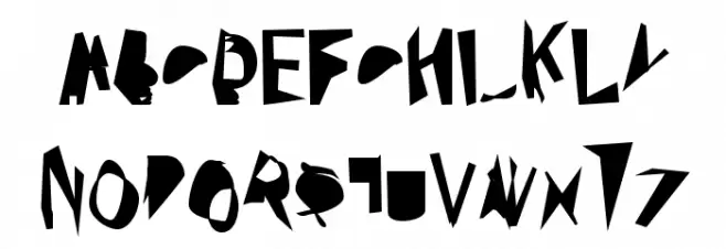 Broken Bold Condensed फ़ॉन्ट अपरकेस