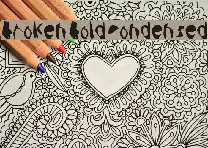 Broken Bold Condensed Example 3