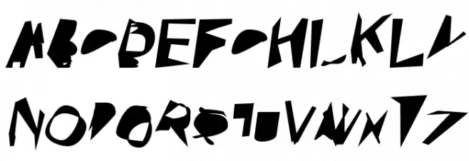 Broken Bold Extended Oblique Polices MAJUSCULES