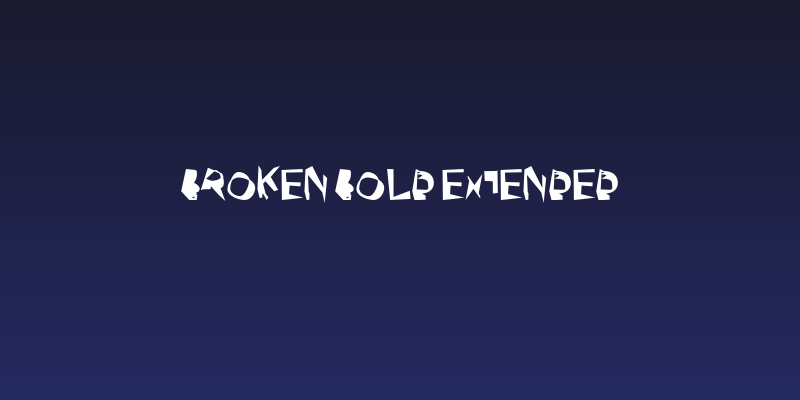 Broken Bold Extended Social Header
