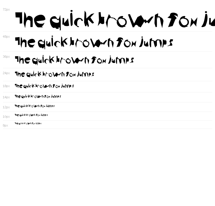 Broken Bold Extended Waterfall