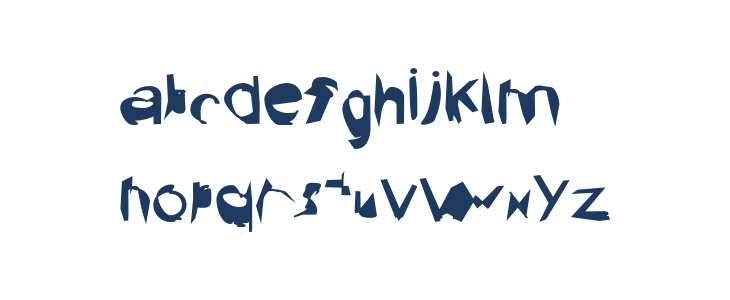 Broken Bold Extended Lowercase