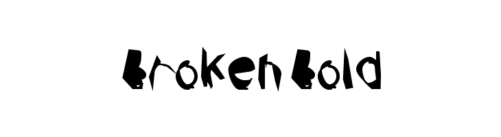 Broken Bold  नि: शुल्क फ़ॉन्ट्स डाउनलोड
