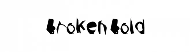 Broken Bold  تنزيل الخطوط