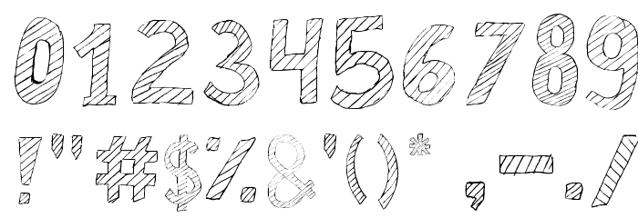 Broken Chalk Font OTHER CHARS