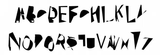 Broken Condensed Polices MAJUSCULES