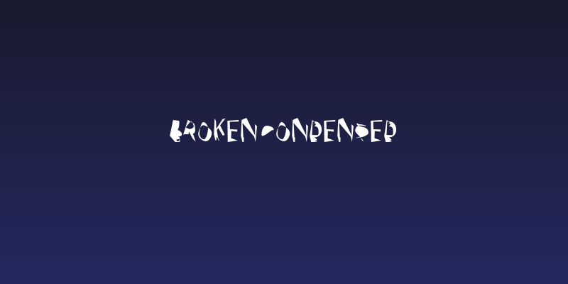 Broken Condensed Social Header