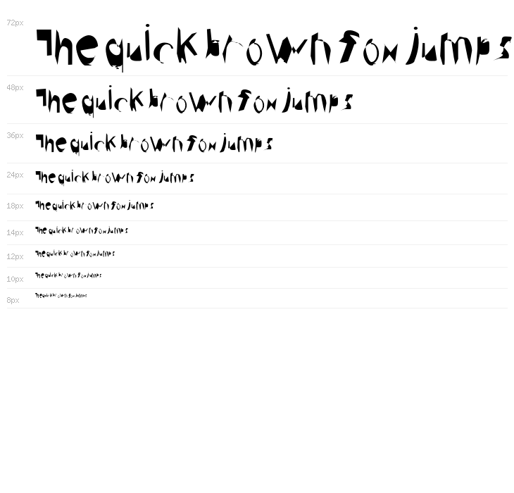 Broken Condensed Waterfall