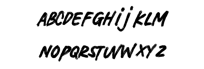 Broken Crush Regular Font LOWERCASE