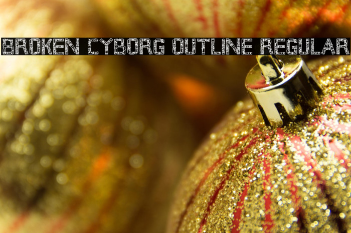 Broken Cyborg Outline Regular Example 2