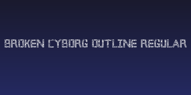 Broken Cyborg Outline Regular Social Header