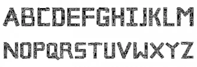 Broken Cyborg Pro Regular Polices MAJUSCULES