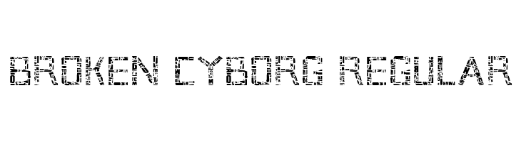 Broken Cyborg Regular  لخطوط تنزيل