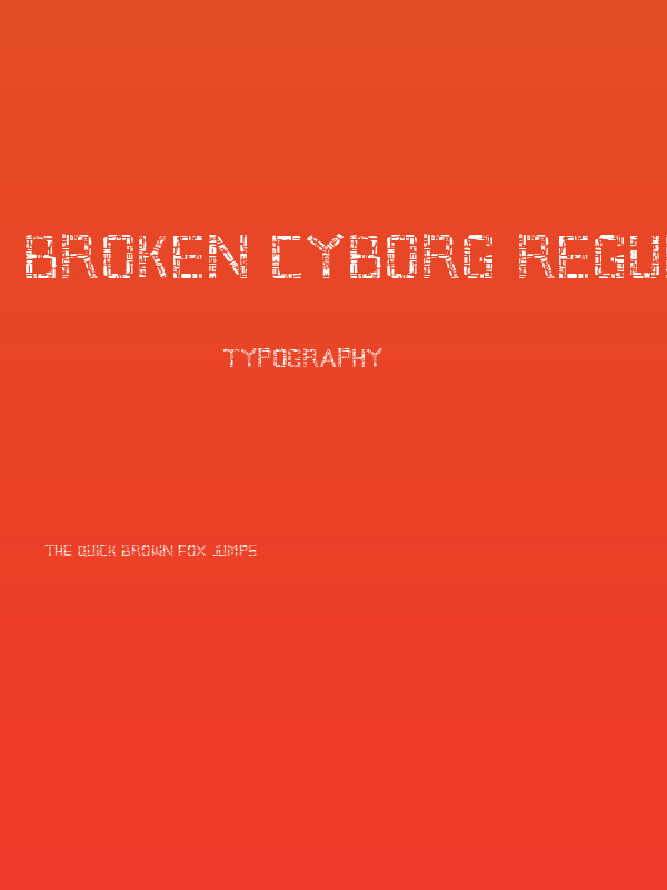 Broken Cyborg Regular Poster