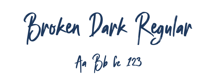 Broken Dark Regular Font Preview