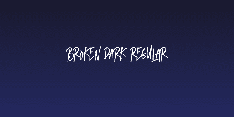 Broken Dark Regular Social Header