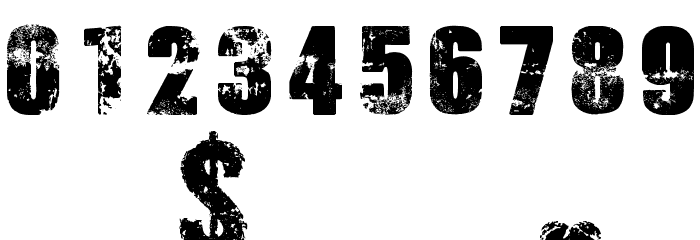 Broken Detroit Font OTHER CHARS