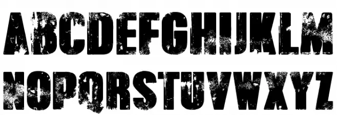 Broken Detroit 字体 大写
