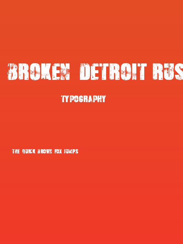Broken Detroit(RUS BY LYAJKA) Poster