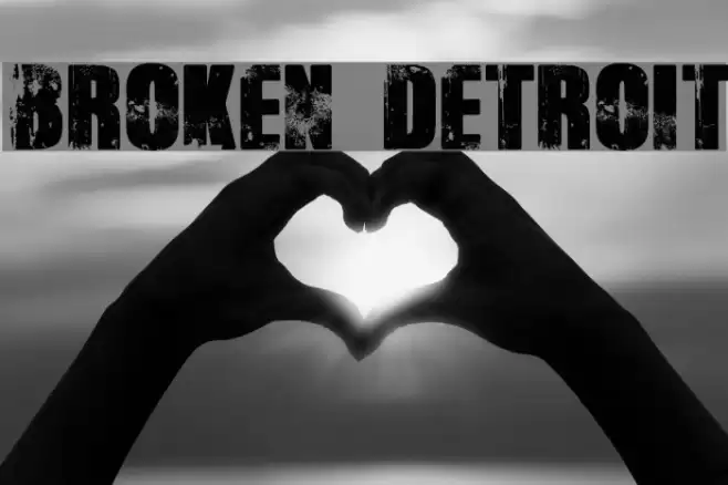 Broken Detroit Font examples