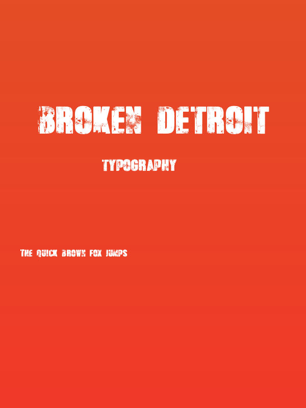 Broken Detroit Poster