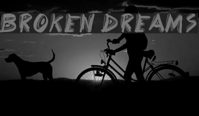 Broken Dreams Font examples