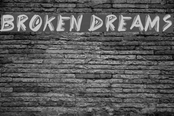 Broken Dreams Font examples