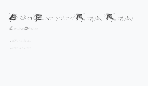 Broken Everywhere Regular Regular Business Card