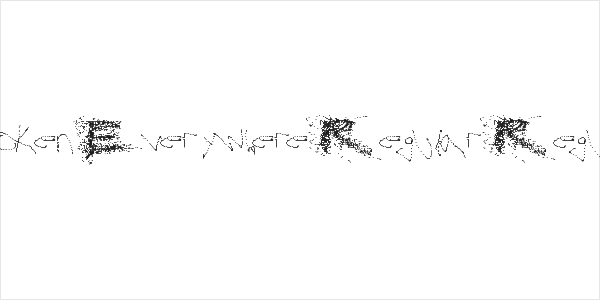 Broken Everywhere Regular Regular Logo