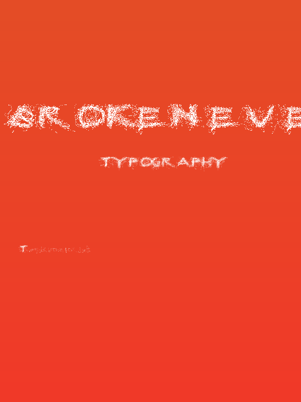 Broken Everywhere Regular Regular Poster