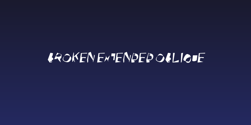 Broken Extended Oblique Social Header