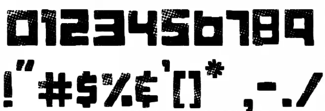 Broken Family Font Alte caractere