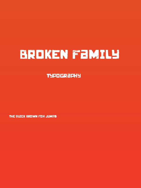 Broken Family Poster